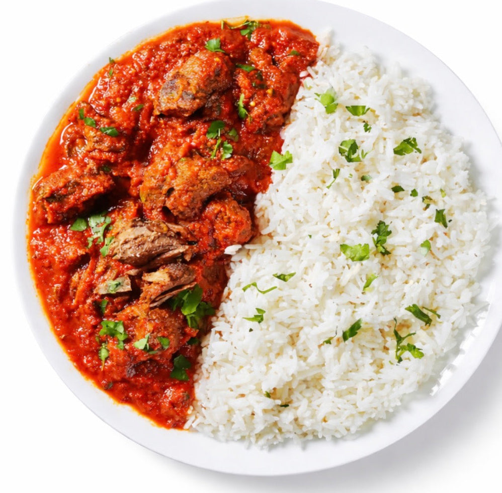 African Beef Stew With Rice
